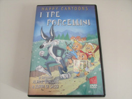 DVD - HAPPY CARTOONS - I TRE PORCELLINI - OTTIME CONDIZIONI - Cartoons