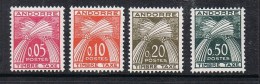 ANDORRE TAXE N°42 A 45 N** - Unused Stamps