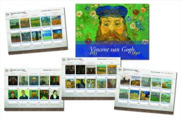 Nederland 2015   Vincent Van Gogh Jaar  4 Velletjes Sheetlets  Postfris/mnh/sans Charniere - Unused Stamps