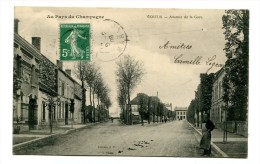 CPA   51  : VERTUS   Avenue De La Gare   1908    A  VOIR  !!!!!!! - Vertus