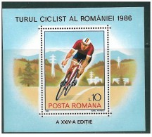 Romania - 1986 - Usato/used - Ciclismo - Mi Block 229 - Gebraucht