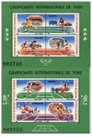 Romania - 1988 - Usato/used - Tennis - Mi Block 244/245 - Oblitérés