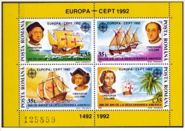 Romania - 1992 - Nuovo/new - Europa CEPT - Mi Block 271 - Ungebraucht