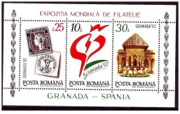 Romania - 1992 - Nuovo/new - Manifestazione Filatelica GRANADA - Mi Block 272 - Neufs