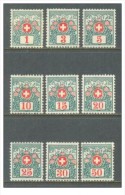 Svizzera - 1910 - Nuovo/new MH - Segnatasse - Mi N. 29/37 - Postage Due