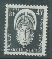 A. O. F. Service  N° 8  XX 45 F. Gris Foncé, Sans  Charnière, TB - Unused Stamps