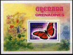 GRENADA GRENADINES Papillons (yvert BF 63) BUTTERFLIES-MARIPOSAS-FARFALLE-SCHMETTERLINGE* * Neuf Sans Charniere MNH - Schmetterlinge