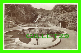 SCARBOROUGH, UK - ITALIAN GARDENS - PHOTO BROWN POSTCARD - VALENTINE & SONS LTD - - Scarborough