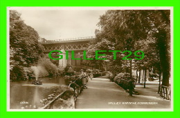 SCARBOROUGH, UK - VALLEY GARDENS - VALENTINES POST CARD - REAL  PHOTOGRAPH - - Scarborough