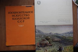 KAZAKHSTAN. In Art. 9  Postcards Lot. . 1958 - Old USSR PC - Kazakh People - Kazakhstan