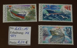 Slovensko  Michel Nr: 213 -15 ** MNH Postfrisch  #4155 - Nuovi