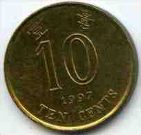 Hong Kong 10 Cents 1997 KM 66 - Hong Kong