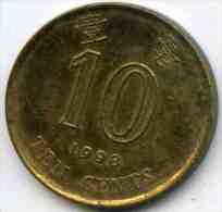 Hong Kong 10 Cents 1998 KM 66 - Hongkong
