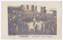 Saint Jean De Bournay - Place Du Marché (café Du Commerce) - Concert Du 1er Hussards (clairons Et Cors) 1905 - Saint-Jean-de-Bournay