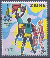 Zaire - 1035 - Olympics Moscow - 1980 - Not Issued - CV 150€ - Nuovi