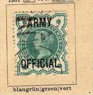 Grande-Bretagne (1896) -  "Victoria" */oblit - Dienstzegels