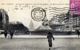 Delcampe - 75 - PARIS (15è) - Avenue De Breteuil Vers Les Invalides - Le Monument De Pasteur - (statue) - Paris (15)