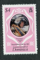 Dominica 1981 $4.00 Royal Wedding Issue #703  MNH - Dominica (1978-...)
