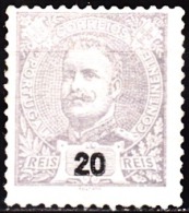 PORTUGA L- 1895-1896,  D. Carlos I.  20 R.   (*) MNG  MUNDIFIL  Nº 130 - Ungebraucht