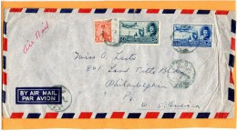 Egypt Old Cover Mailed To USA - Cartas & Documentos