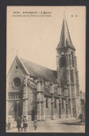 DF / 92 HAUTS DE SEINE / BAGNEUX / FILLETTES DEVANT L'EGLISE / CIRCULÉE EN 1917 - Bagneux