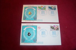 LOT DE 2  PREMIER JOUR  °  UNESCO  LE 23 OCTOBRE 1976 - Lettres & Documents