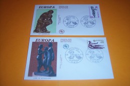LOT DE 2  PREMIER JOUR  °  EUROPA  LE 20  AVRIL 1974 - Lettres & Documents