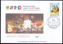 ARGELIA 2014 FDC  FDC Expo Milan 2015 Milano Universal Expo - Italie Italia Italy Exposition Food Germany - 2015 – Milán (Italia)