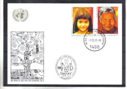 WIT376 UNO WIEN 2012  WEISSE KARTE - White Cards EINGEBORENE MENSCHEN - Storia Postale