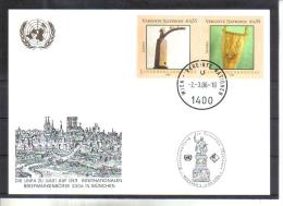 WIT364 UNO WIEN 2006  MICHL 459/60  WEISSE KARTE - White Cards - Covers & Documents