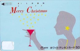 Télécarte  JAPON * NOËL  * MERRY CHRISTMAS * Phonecard JAPAN (1886) TELEFONKARTE  WEIHNACHTEN * KERST NAVIDAD * - Noel