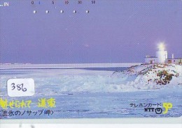 Télécarte Japon PHARE (386) Telefonkarte Japan LEUCHTTURM * VUURTOREN LIGHTHOUSE LEUCHTTURM FARO FAROL Phonecard - Faros