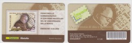 2009 - ITALIA -  TESSERA FILATELICA   "50° ANNIVERSARIO DELLA MORTE DI DON PRIMO MAZZOLARI" - Philatelic Cards