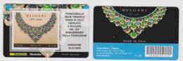 2009 - ITALIA -  TESSERA FILATELICA   "125° ANNIVERSARIO DELLA FONDAZIONE BULGARI" - Cartes Philatéliques