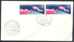 Togo 1965 FDC Cover: Space Weltraum; Space Walk Stamps; Overpint Envolee Luna 9 Venus 3 - Afrique