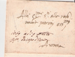 Lettre Du CAPO D'ISTRIA 1569 - ....-1700: Vorläufer