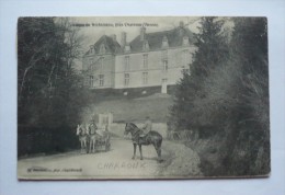 86- Chateau De ROCHEMEAU Près CHARROUX - Attelage Chevaux - Cavalier - Charroux