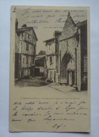 86 - Carte 1903 - LUZIGNAN - Portail Sud De L'église Et Place Du Marché - Lusignan