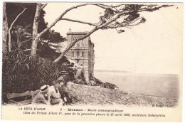 La Cote D´Azur - Monaco, Musee Oceanographique Early Black & White Postcard - Oceanographic Museum