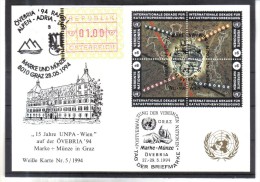 WIT348 UNO WIEN 1994  MICHL 170/73  WEISSE KARTE - White Cards - Other & Unclassified