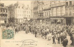 59- Nord _  Lille La Grand'Place Un Jour De Bourse Très Animé  ( En 1903)_LL - Lille