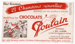 Buvard - Chocolat Poulain - 21 Chansons Nouvelles - Ma Petite Folie - Cocoa & Chocolat