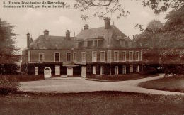 CPA MAYET , Chateau De Mangé , Oeuvre Diocésaine De Retraites - Mayet