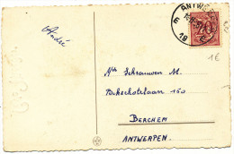 1964 FANTASIEKAART MET PZ 851 VAN ANTWERPEN 19 NAAR BERCHEM ZIE SCAN(S) - 1951-1975 Heraldic Lion