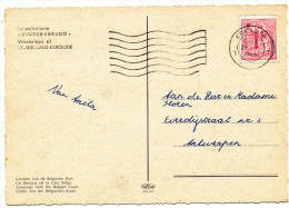 1966 FANTASIEKAART MET PZ 859 VAN KOKSIJDE 1 NAAR ANTWERPEN ZIE SCAN(S) - 1951-1975 Heraldic Lion