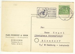ALLEMAGNE GERMANY DEUTSCHLAND - 1952 - BERLIN - Brieven En Documenten