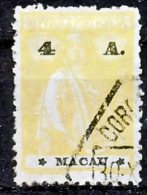 !										■■■■■ds■■ Macao 1924 AF#249ø Ceres New Colors 4 Avos Stars III-IV (x6212) - Gebruikt