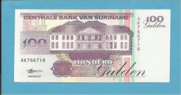 SURINAM - 100 GULDEN - 10.02.1998 - Pick 139.b - UNC. - Wmk. Toucan - 2 Scans - Surinam