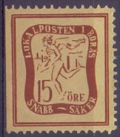 SWEDEN : ## LOKALPOSTEN I BORAS ## : 15 öre – MNH : MYTHOLOGY,HERMES,MERCURIUS, - Local Post Stamps