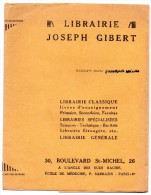 Protège Cahier - Joseph Gibert - La Plus Importante Librairie De Détail De Paris - Schutzumschläge